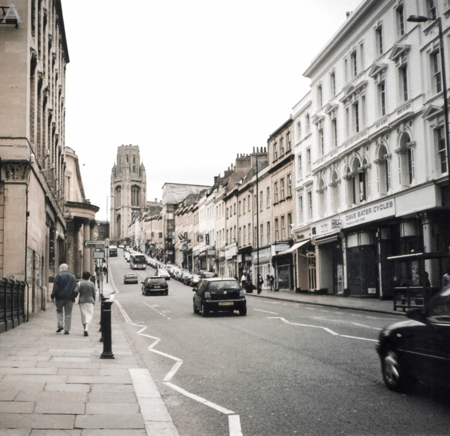 Bristol Centre with the Wills Memorial building