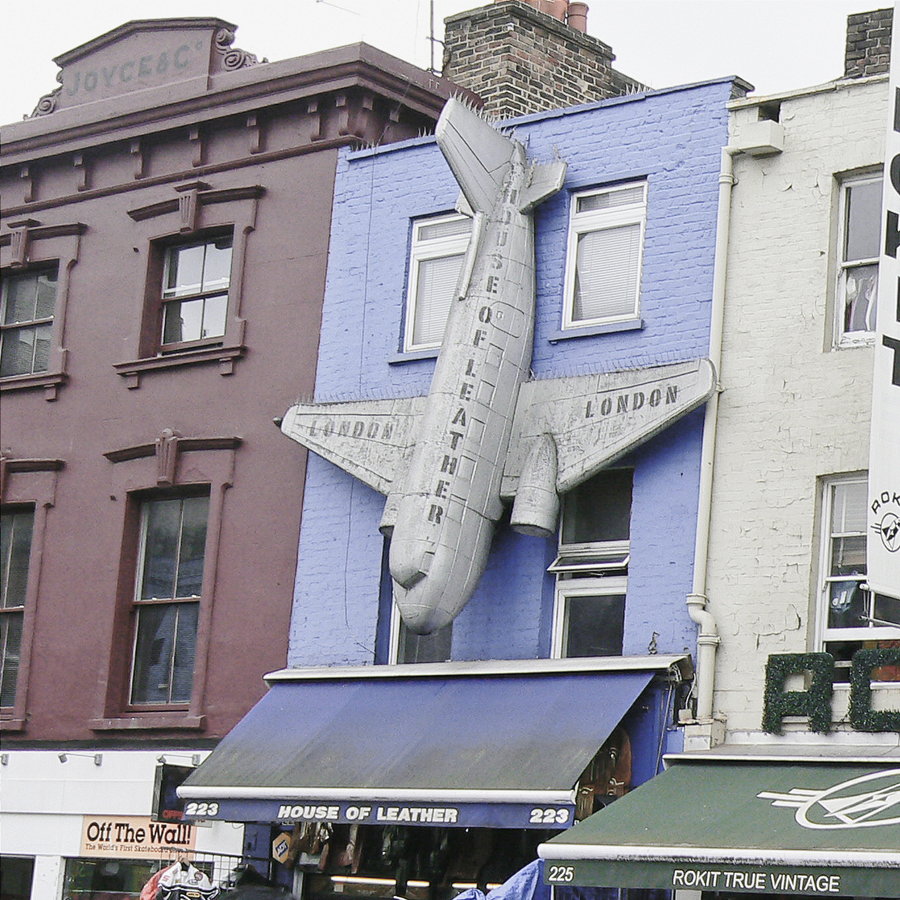 Camden Town, London, High Street shops, House of Leather, Rokit Vintage