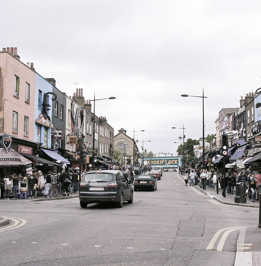 Camden Town, London, High Street view