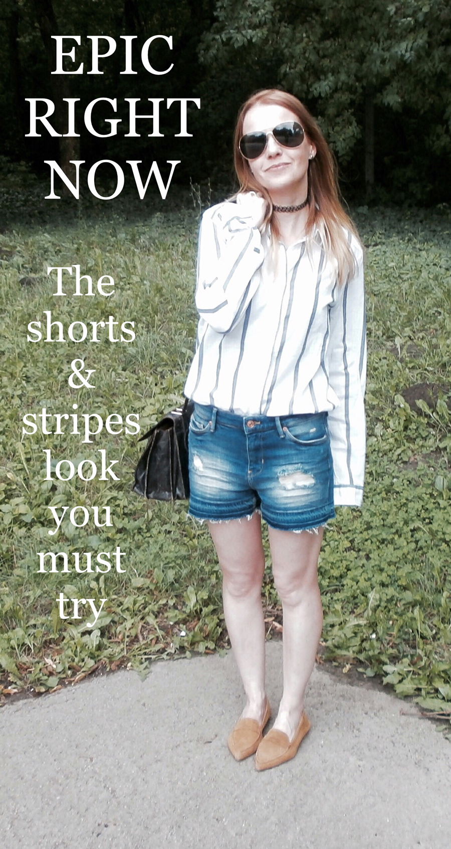 epic-right-now-best-denim-shorts-stripes-look-must-try