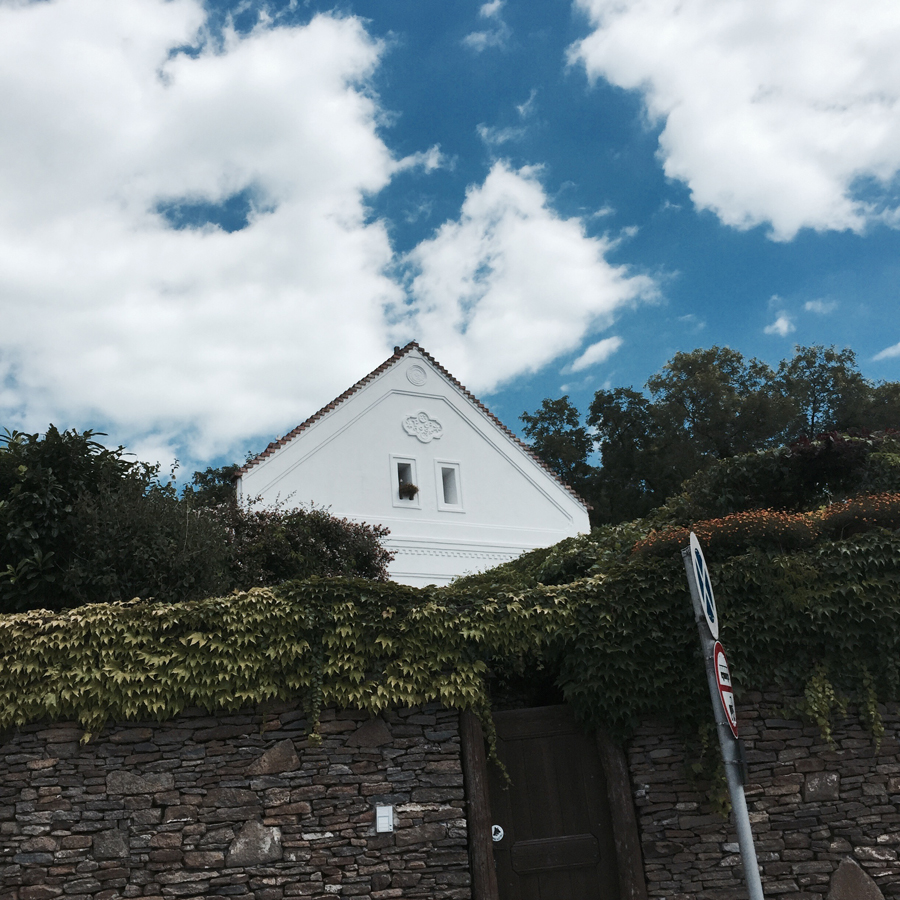 Tihany, Lake Balaton, traditional country house, stone wall