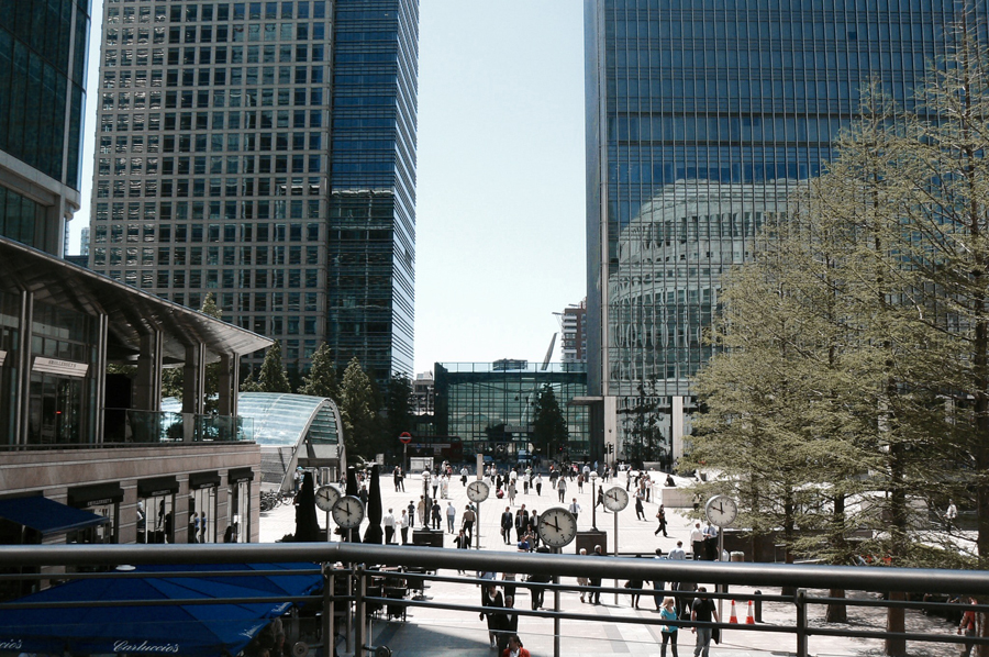 london canary wharf skyscrapers architecture