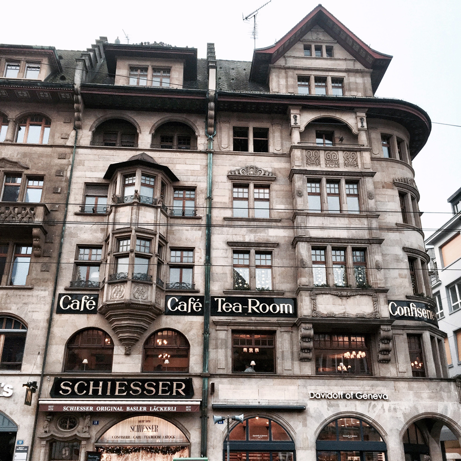 basel switzerland europe winter architecture grandeur facades street view cafe tea room palace