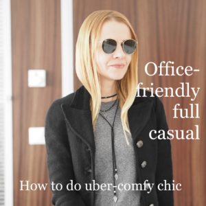 uber comfy chic office-friendly outfit