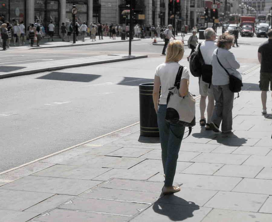 the single greatest fashion pro trick for building an outfit, baroque tile print blue gold trousers, shopping, Regent Street London