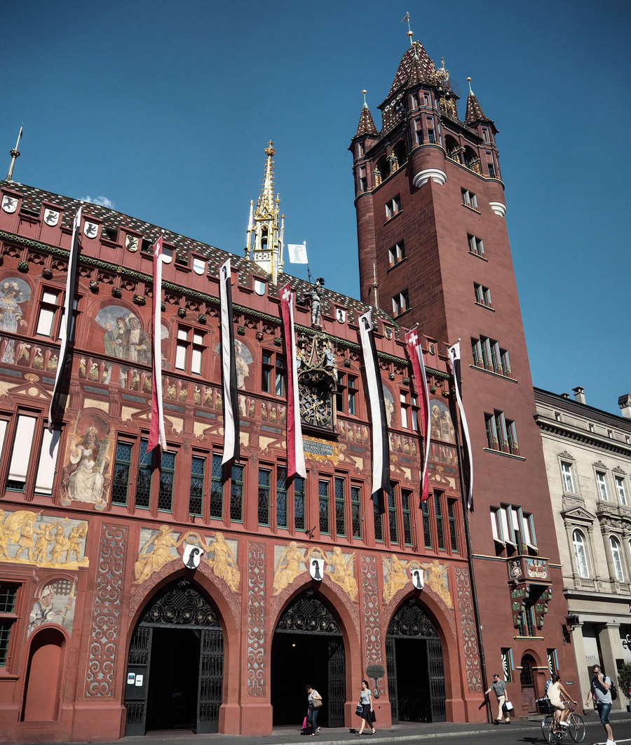 Basel Switzerland Marktplatz Town Hall