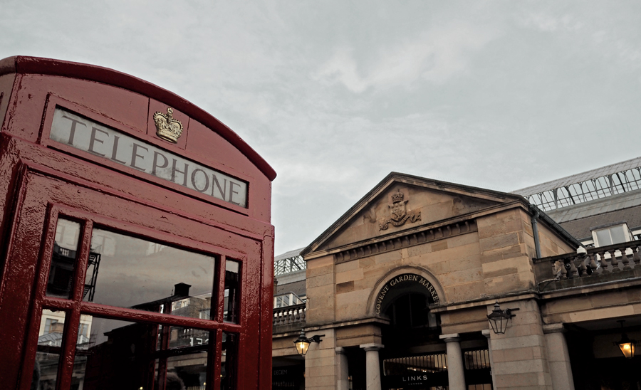 Covent Garden London red telephone box