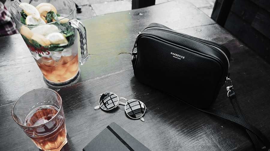 epic fun Pimms ales Nakedvice bag Ray-Ban sunglasses Moleskine London diary Spaniards London Hampstead Heath summer
