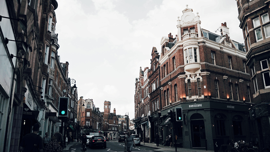 London Hampstead High Street view