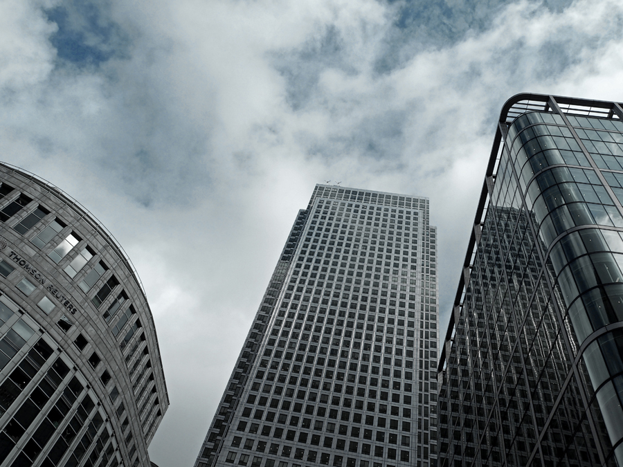 London Canary Wharf architecture view sky