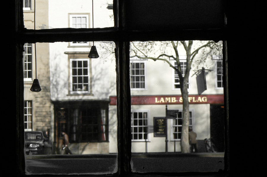 Oxford, Oxfordshire, UK, Lamb & Flag pub as seen from The Eagle & Child