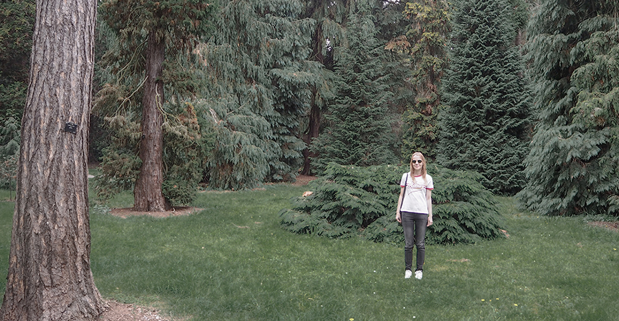 kew gardens pines retro casual weekend outfit