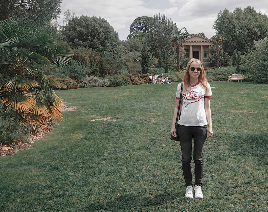 london kew gardens casual retro weekend outfit